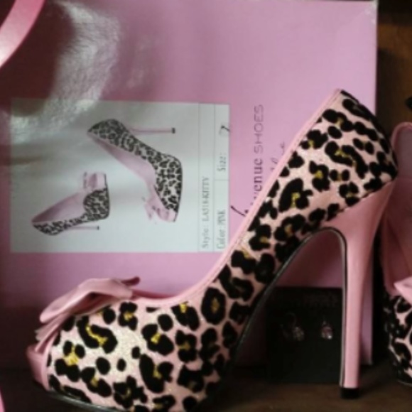 pink and leopard heels